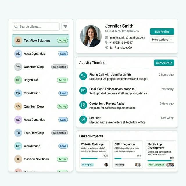 Lead & Customer Management